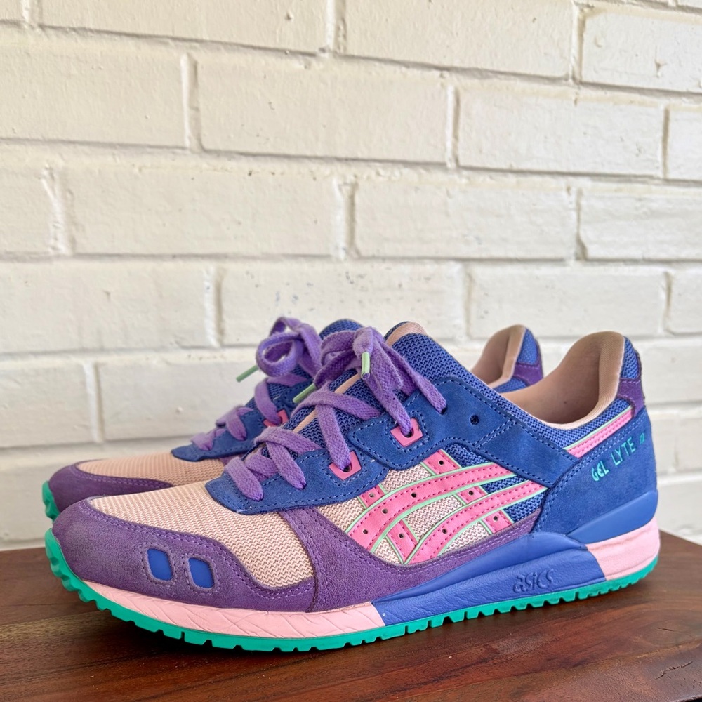 ❌SOLD❌ ASICS GEL LYTE 3 OG 'COTTON CANDY BUBBLEGUM' IN BLUE, Women’s SZ - Picture 2 of 11